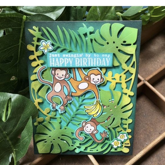 NWT New Hero Arts LEAVES & VINES Fancy Steel Dies 2019 SEALED - Picture 2 of 4